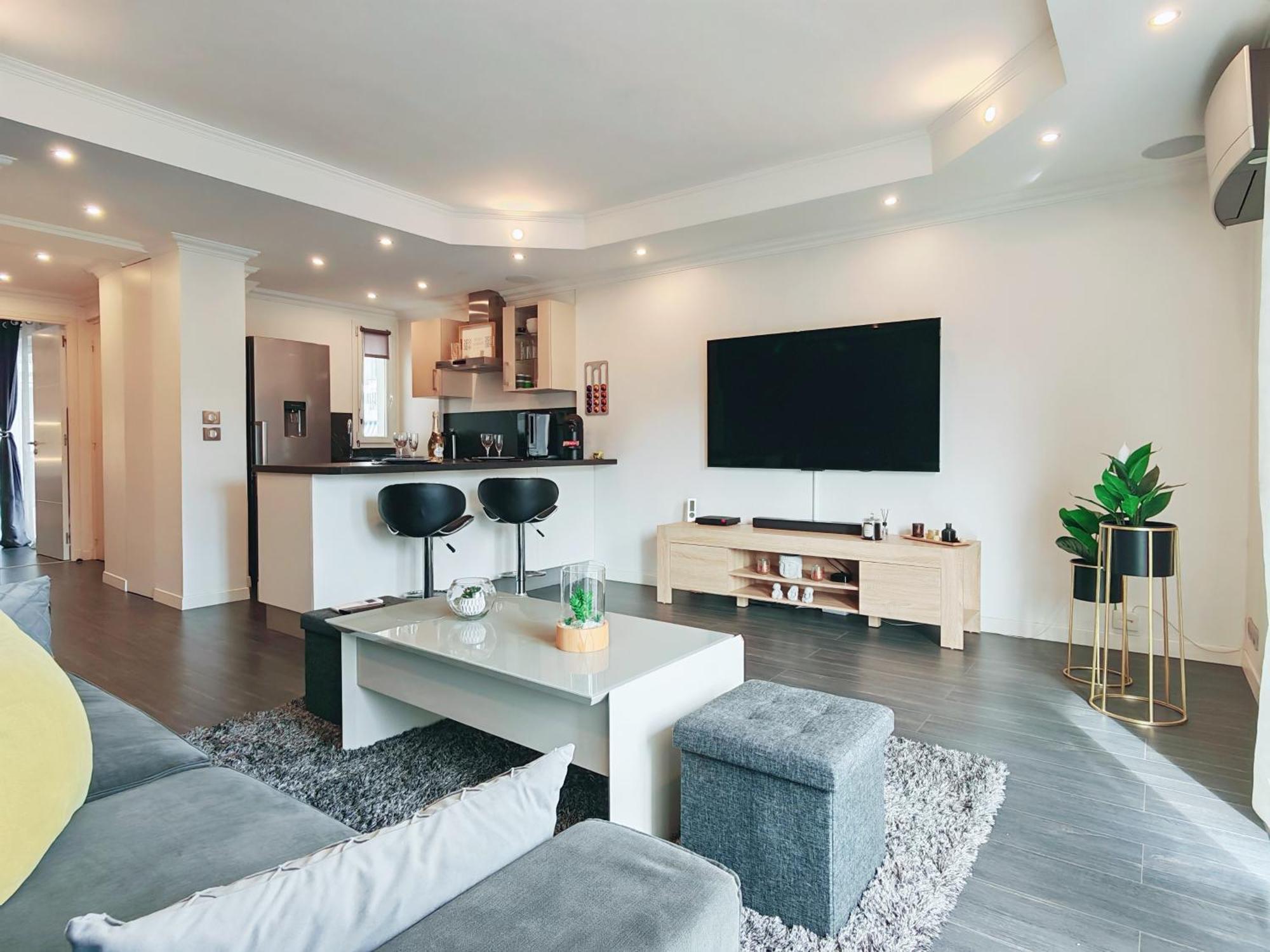 Magnifique Appartement Le Cannet,Cannes, Parking, Wifi Esterno foto
